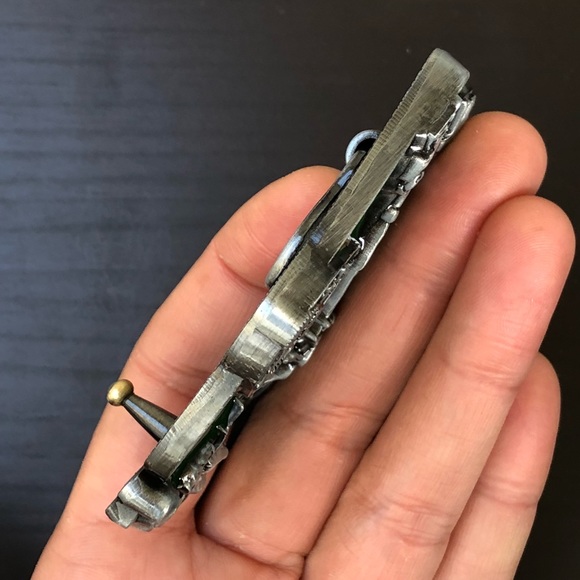 Army military belt buckle removable cowboy men - Picture 6 of 7